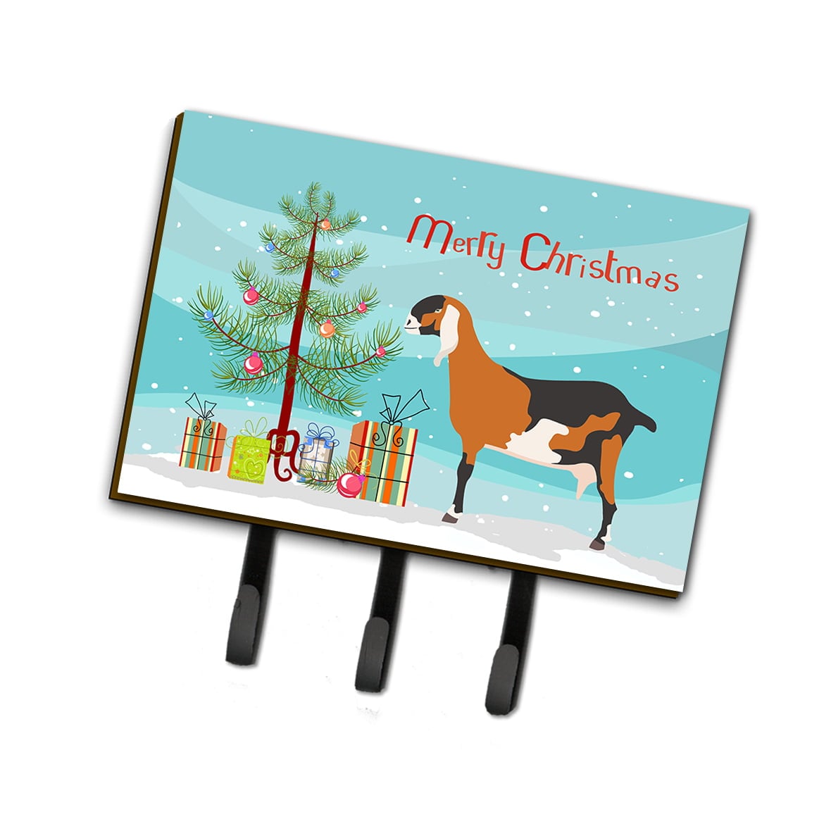 BB9250TH68 Anglo Nubian Goat Christmas Leash or Key Holder