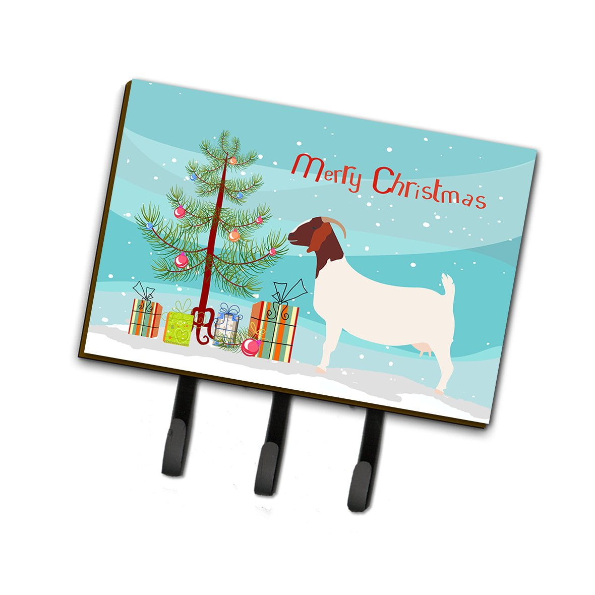 BB9253TH68 Boer Goat Christmas Leash or Key Holder