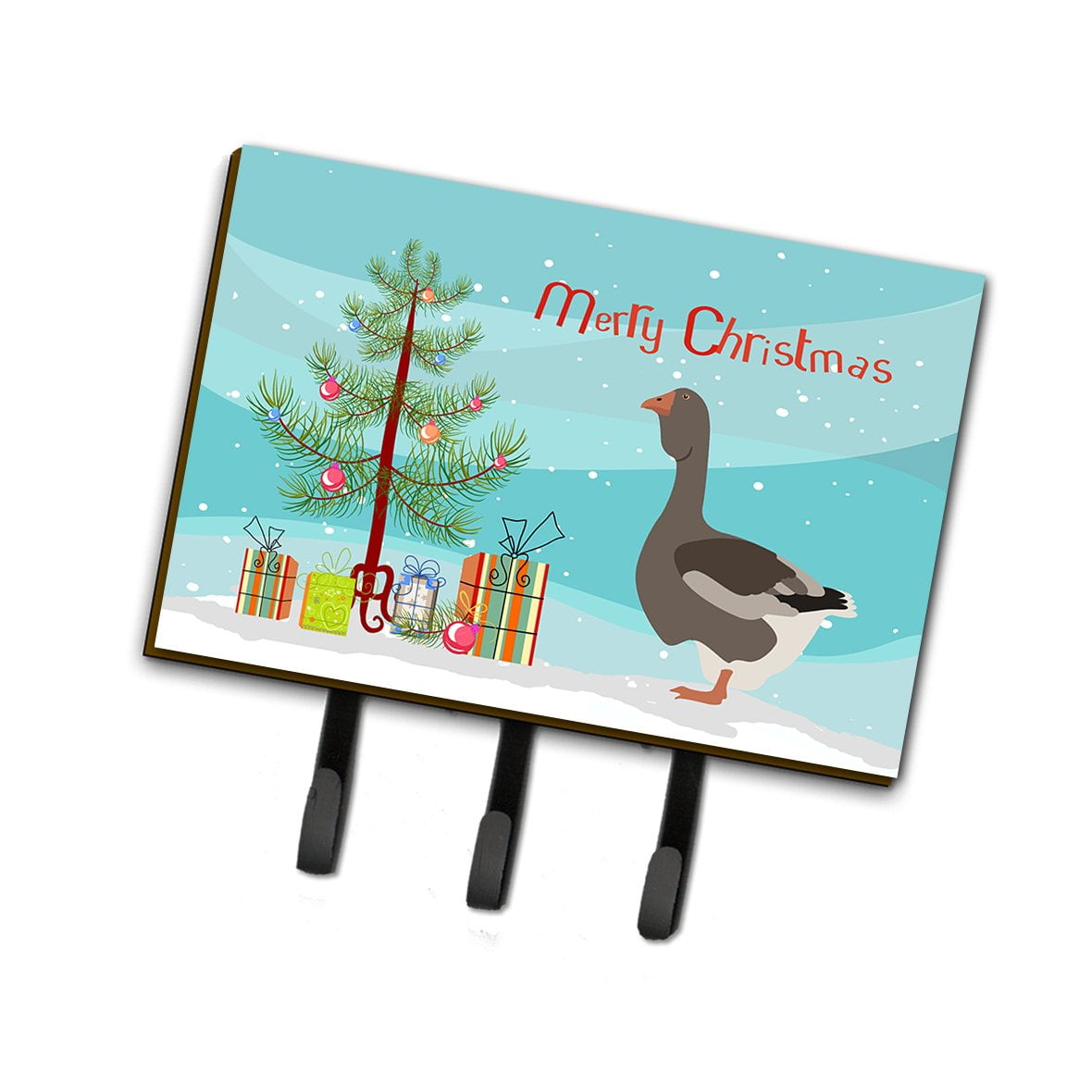 Toulouse Goose Christmas Leash or Key Holder