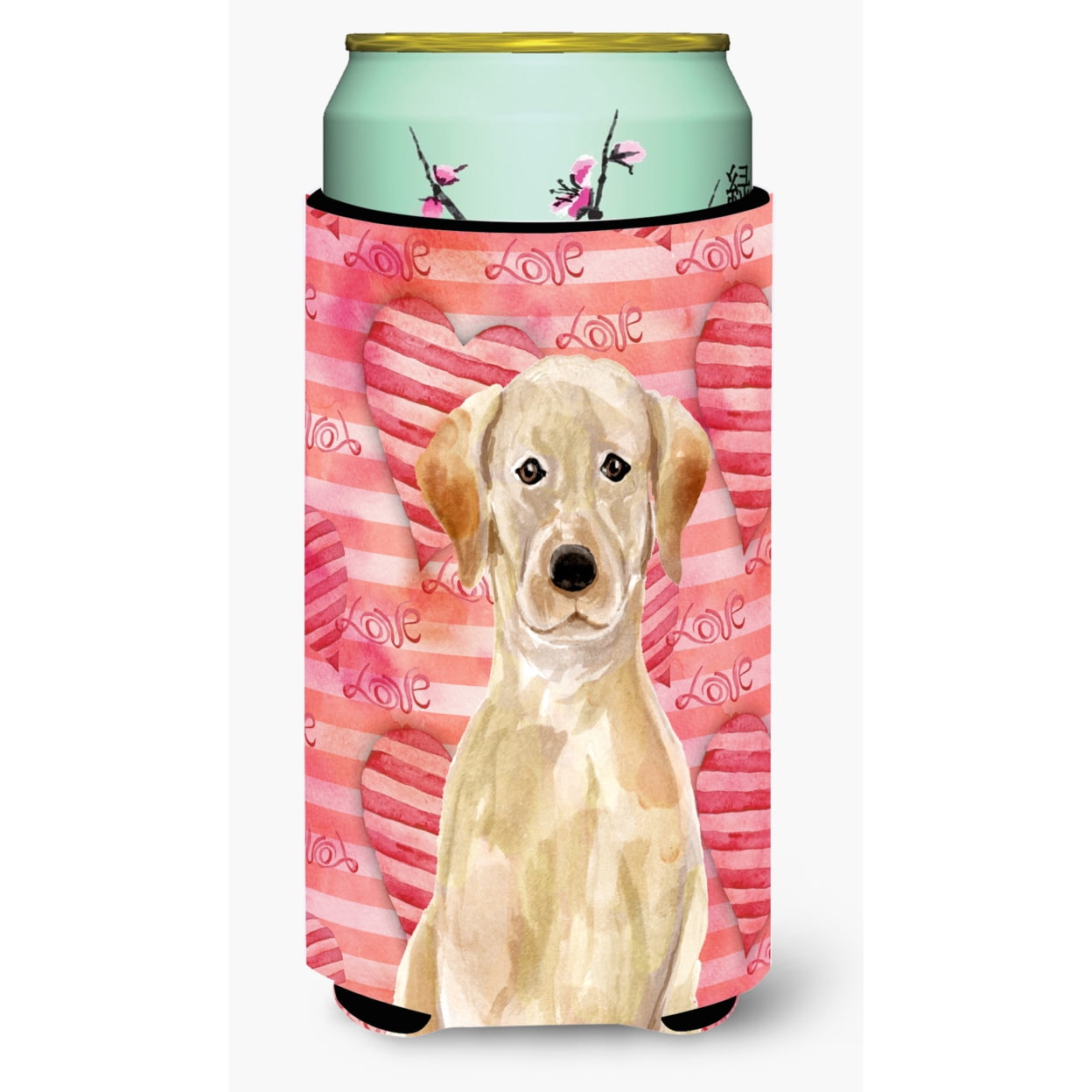 Yellow Labrador Love Tall Boy Beverage Insulator Hugger