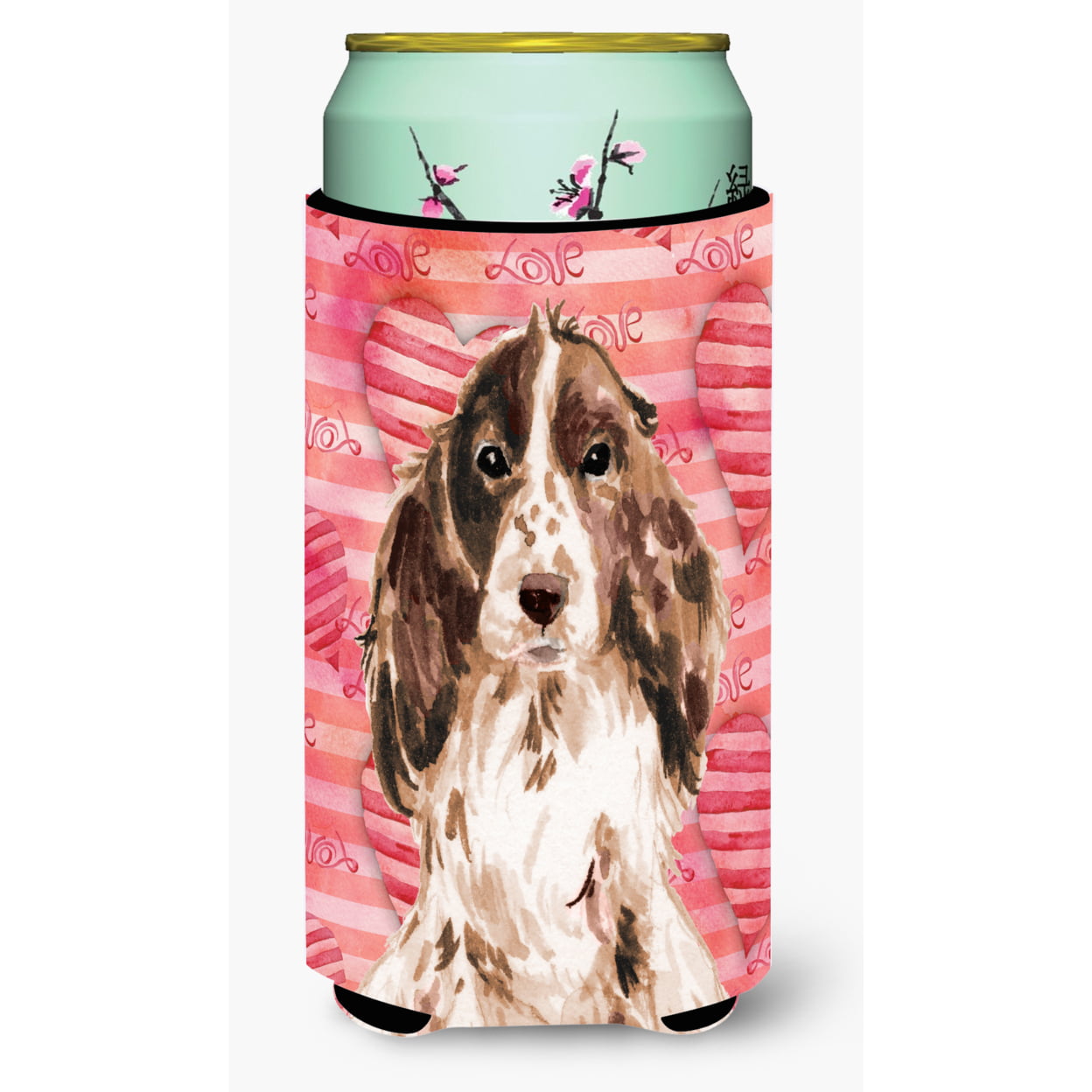 Brown Parti Love Tall Boy Beverage Insulator Hugger