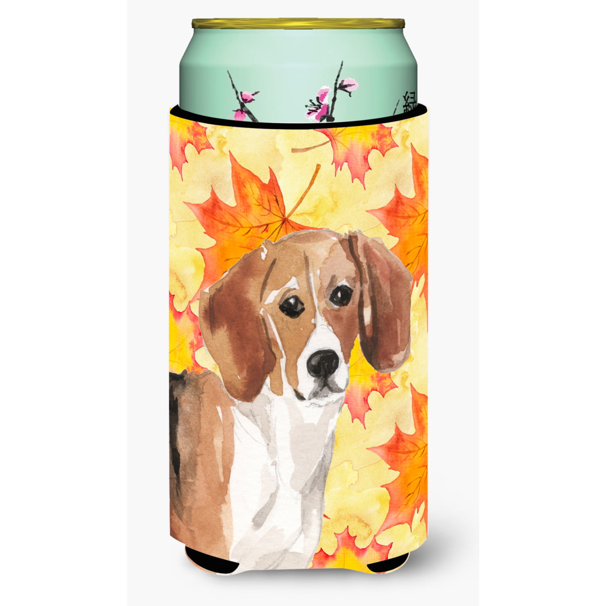 BB9509TBC Beagle Fall Tall Boy Beverage Insulator Hugger