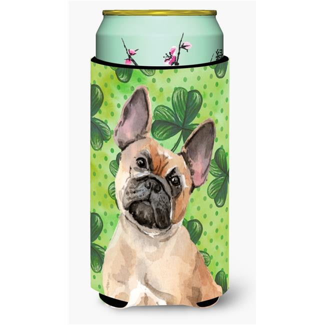 Fawn French Bulldog St Patricks Tall Boy Beverage Insulator Hugger