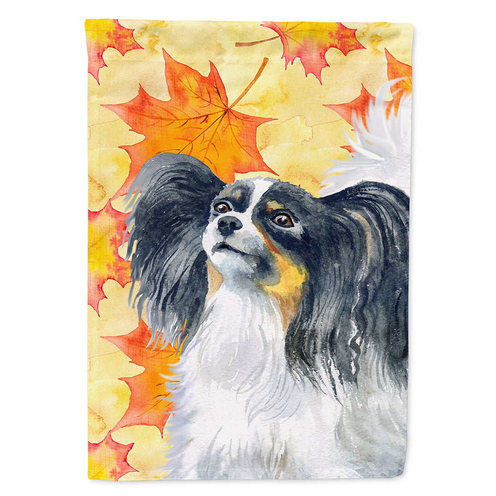 BB9918CHF Papillon Fall Flag - Canvas House Size
