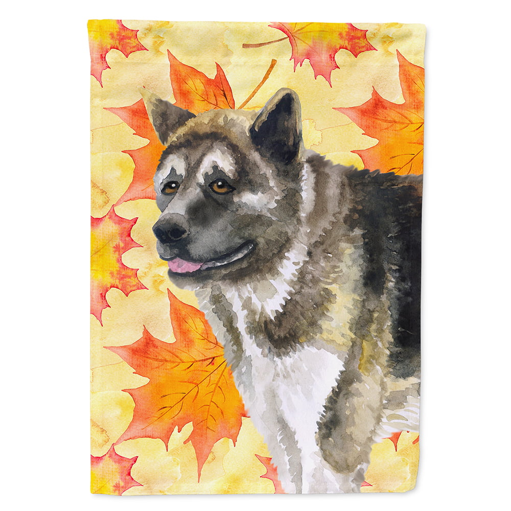 American Akita Fall Flag - Canvas House Size