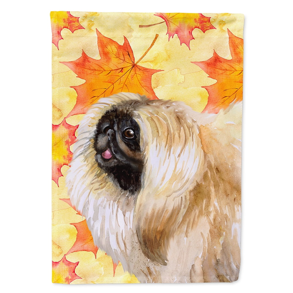 BB9942CHF Pekingese Fall Flag - Canvas House Size