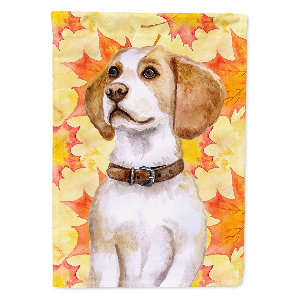 BB9947CHF Beagle Fall Flag - Canvas House Size