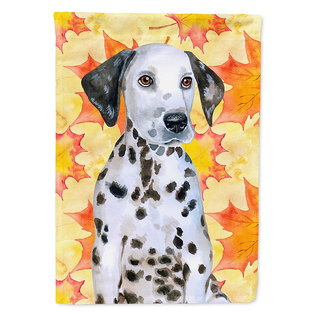 Dalmatian Puppy Fall Flag - Canvas House Size