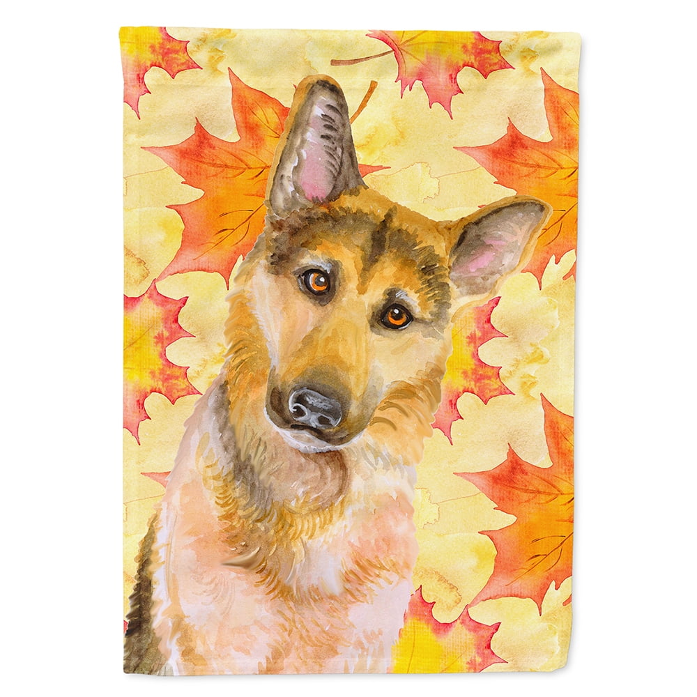 BB9972CHF German Shepherd No.2 Fall Flag - Canvas House Size