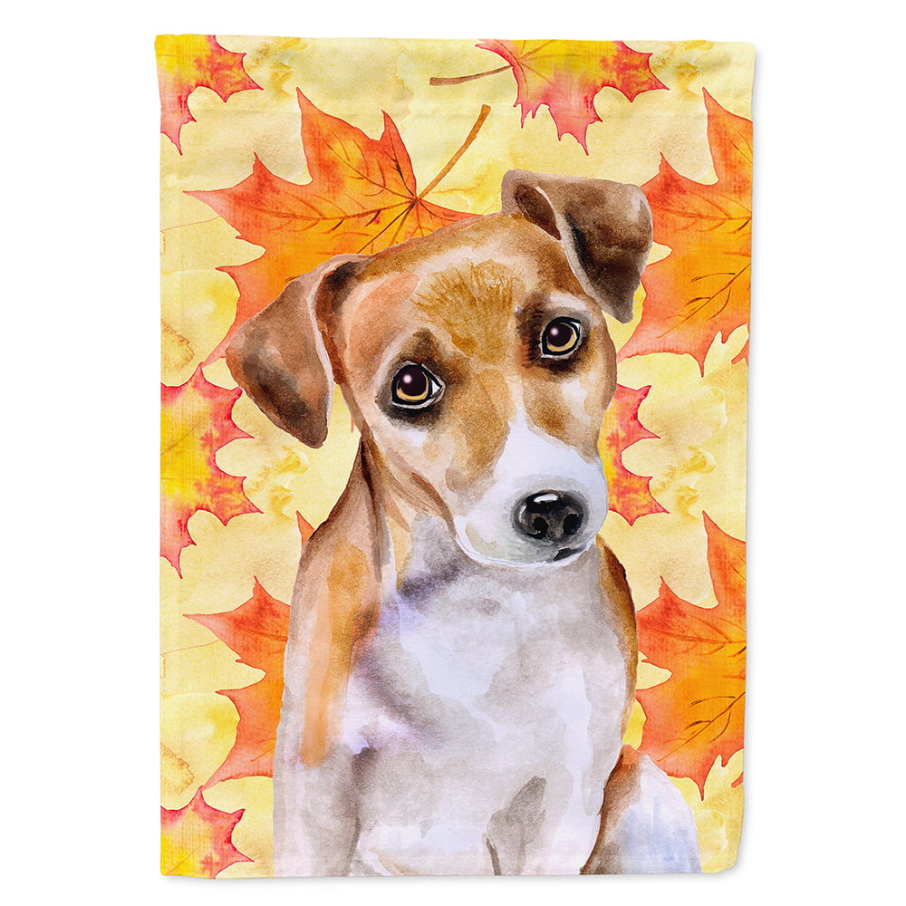 Jack Russell Terrier No.2 Fall Flag - Canvas House Size