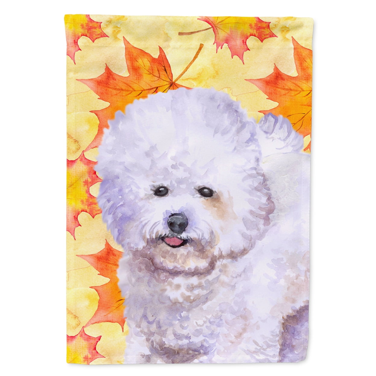 BB9909GF Bichon Frise Fall Flag - Garden Size