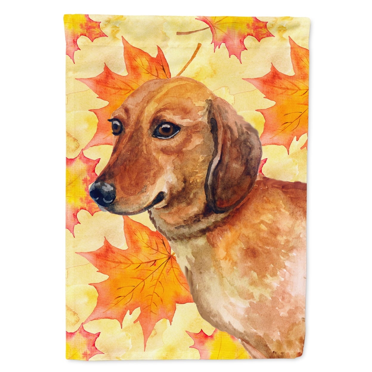 BB9913GF Dachshund Fall Flag - Garden Size