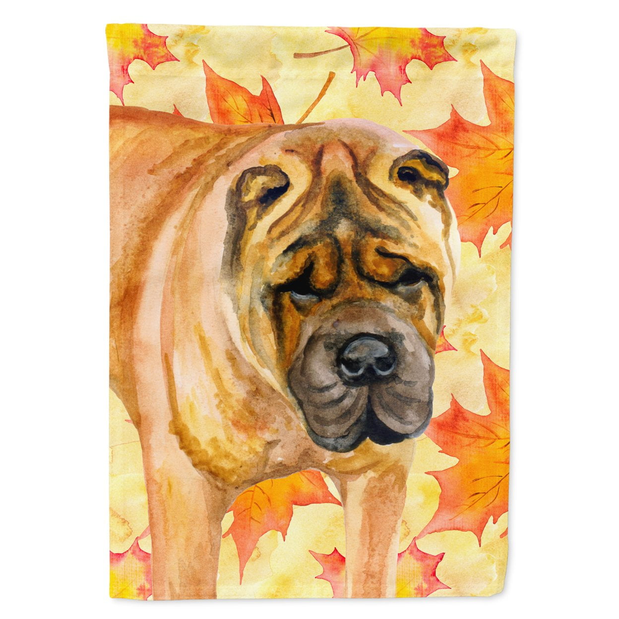 BB9922GF Shar Pei Fall Flag - Garden Size