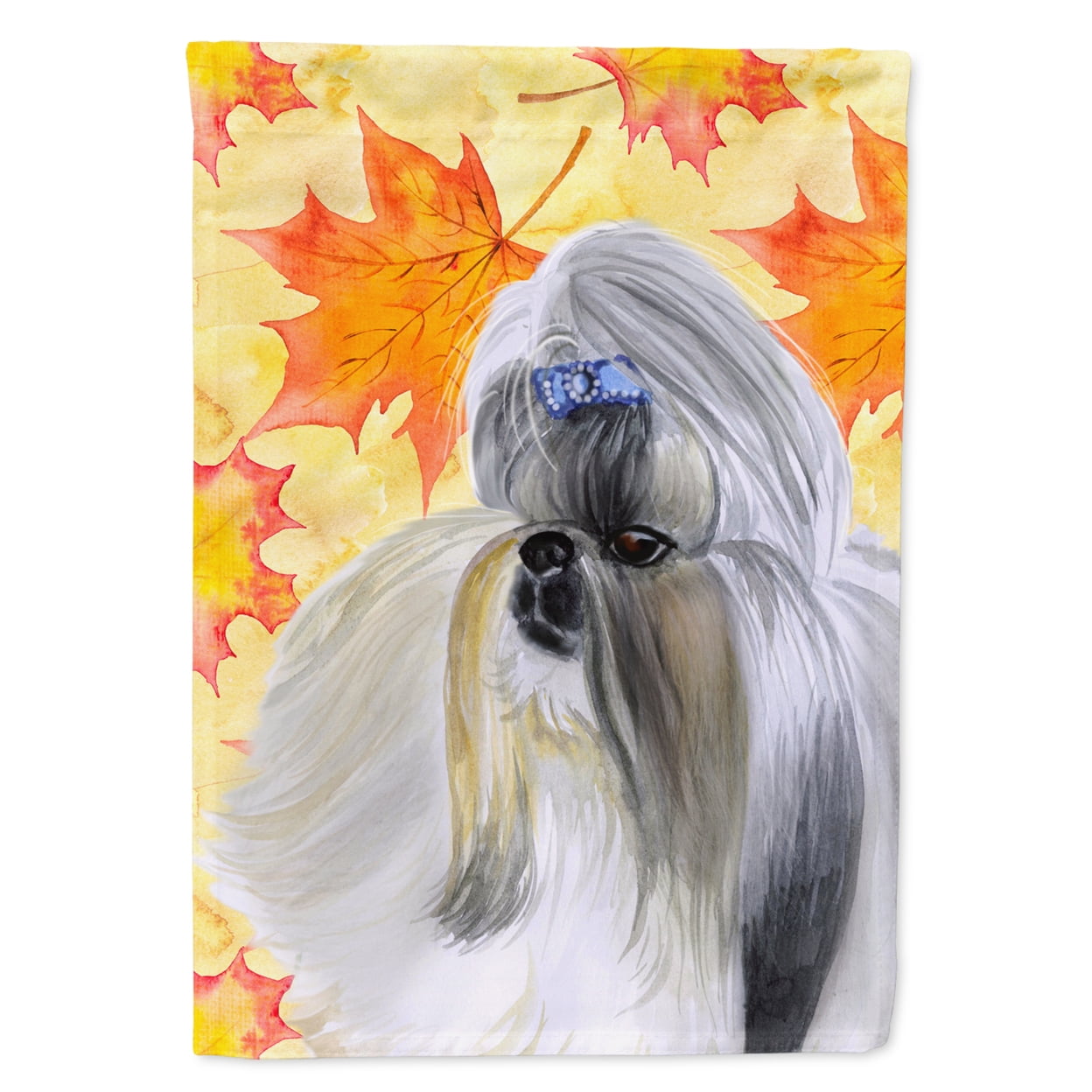 Shih Tzu Fall Flag - Garden Size