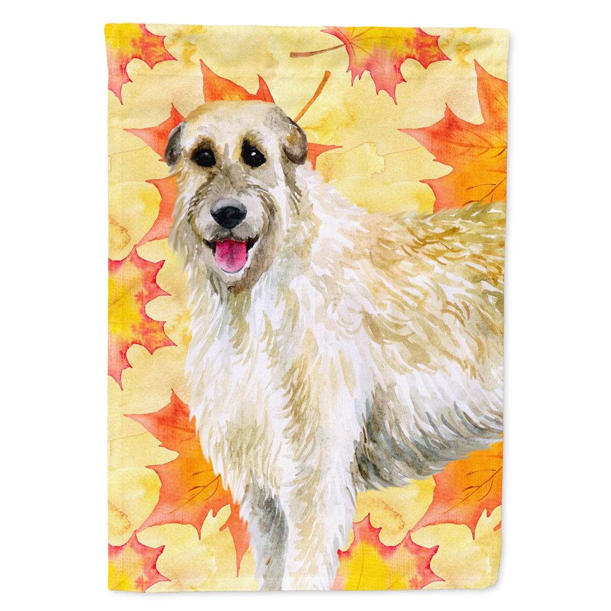 BB9931GF Irish Wolfhound Fall Flag - Garden Size