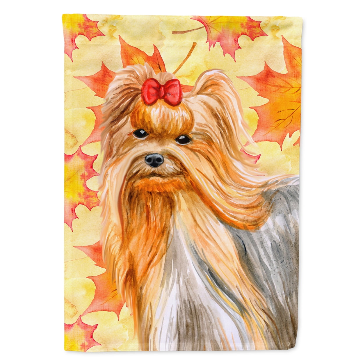 BB9946GF Yorkshire Terrier Fall Flag - Garden Size