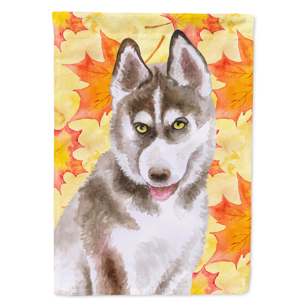 BB9957GF Siberian Husky Grey Fall Flag - Garden Size