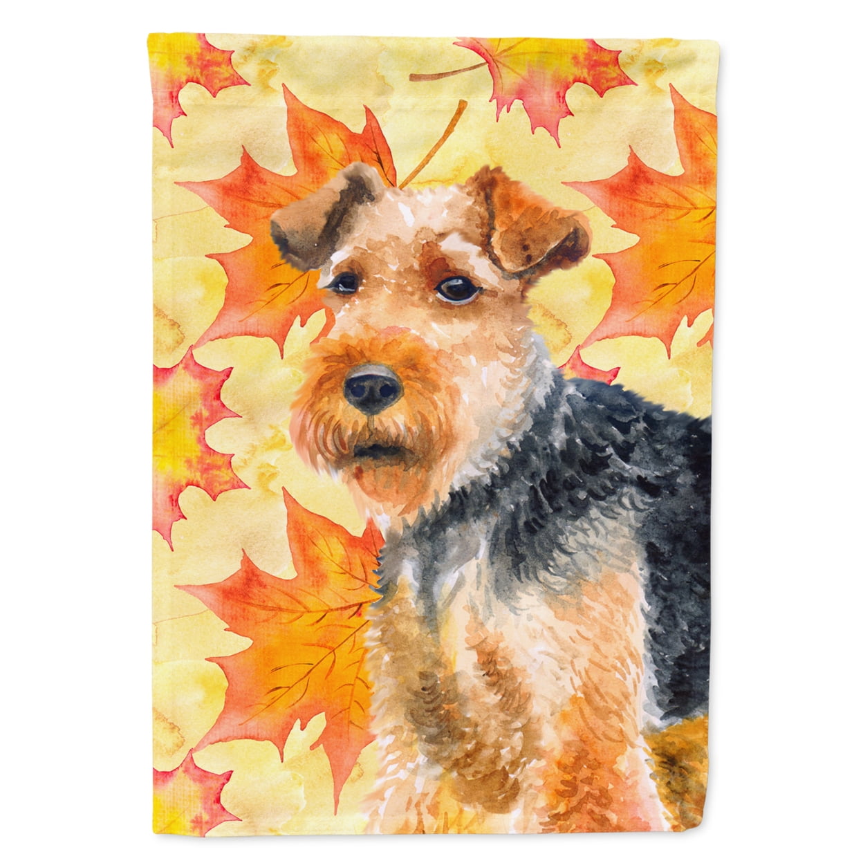 BB9961GF Welsh Terrier Fall Flag - Garden Size