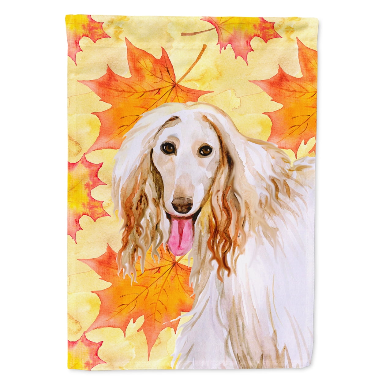BB9963GF Afghan Hound Fall Flag - Garden Size