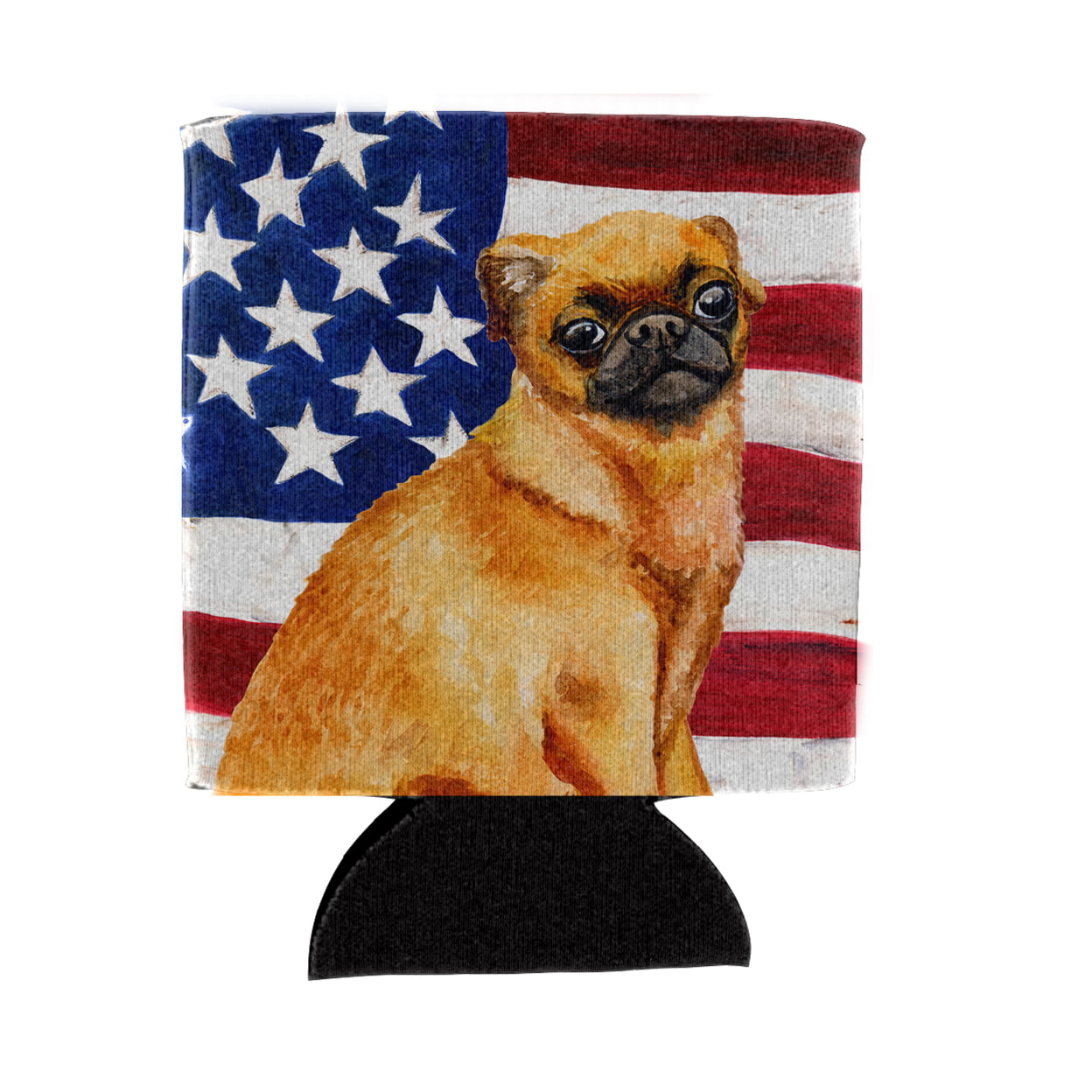 Small Brabant Griffon Patriotic Can or Bottle Hugger