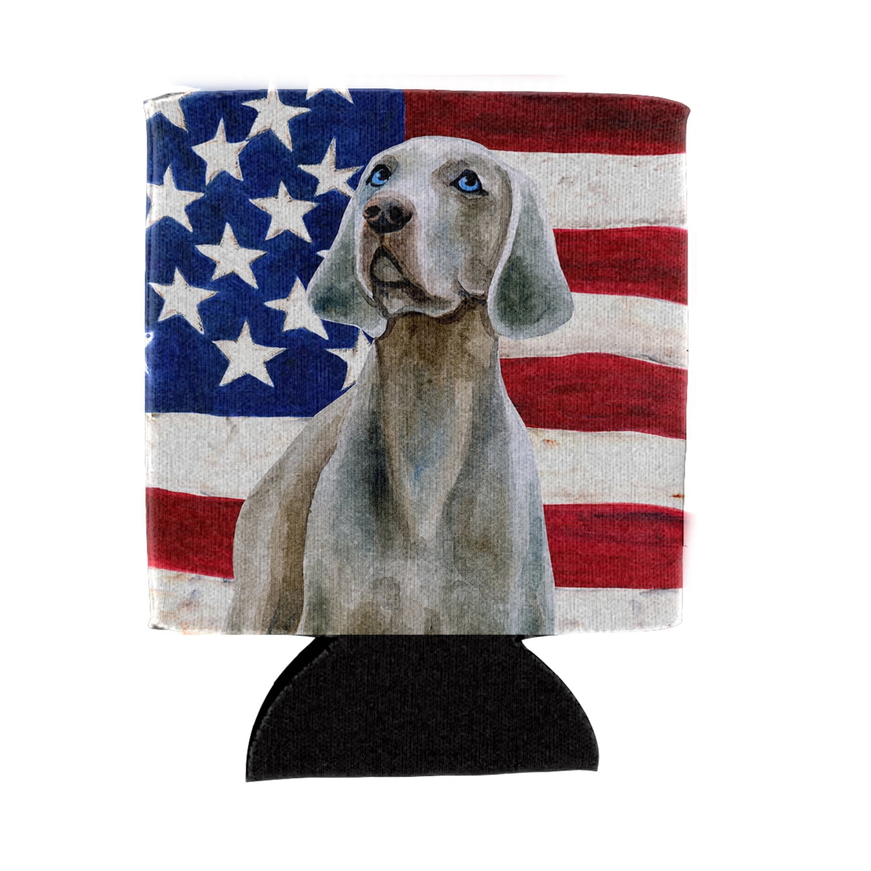 Weimaraner Patriotic Can or Bottle Hugger