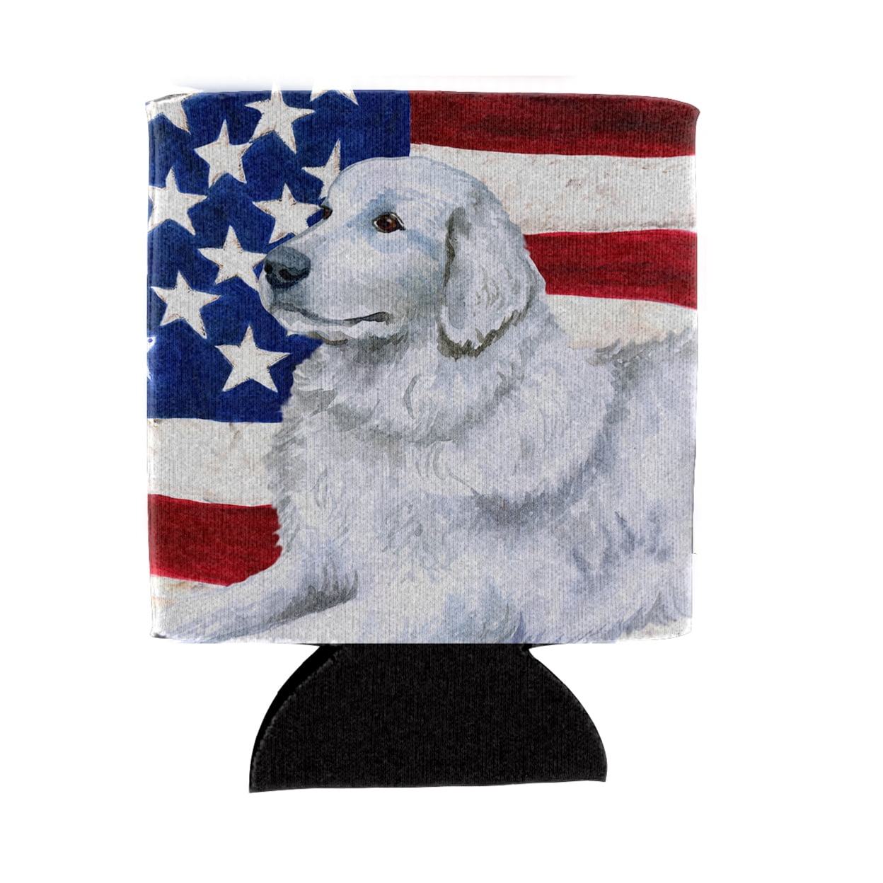 Picture of Carolines Treasures BB9675CC Maremma Sheepdog Patriotic Can or Bottle Hugger