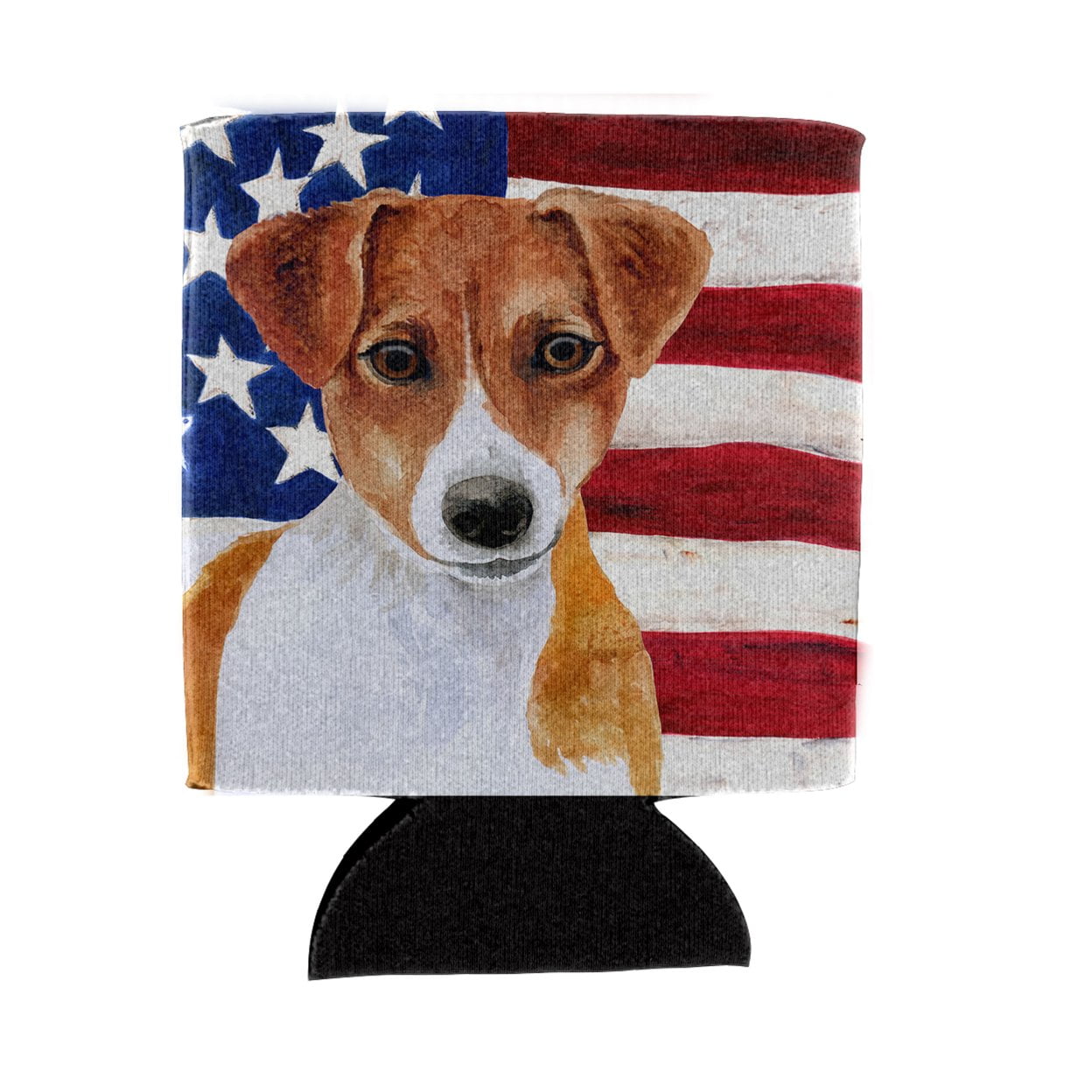 Jack Russell Terrier Patriotic Can or Bottle Hugger