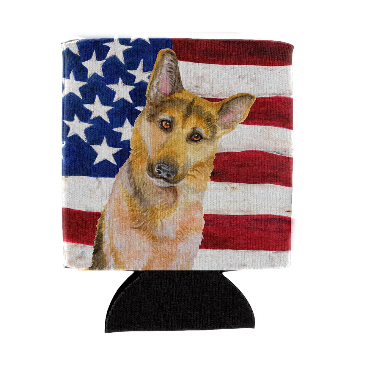 German Shepherd No.2 Patriotic Can or Bottle Hugger