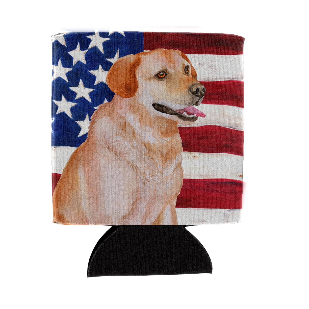 Labrador Retriever Patriotic Can or Bottle Hugger