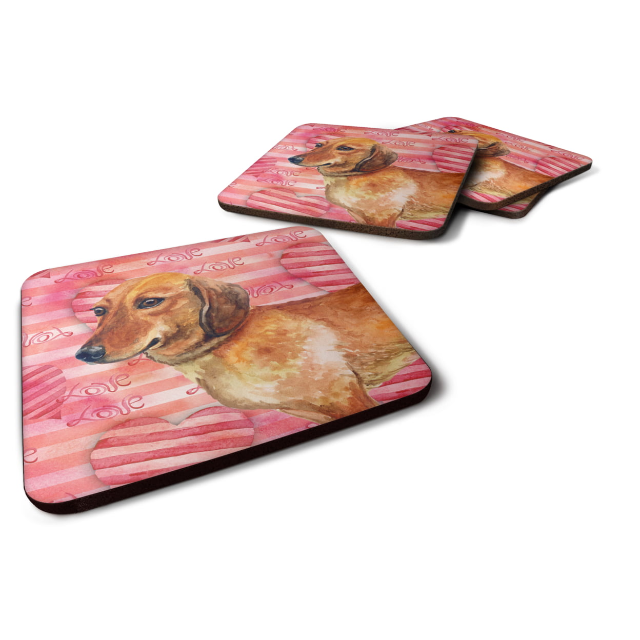 Dachshund Love Foam Coaster