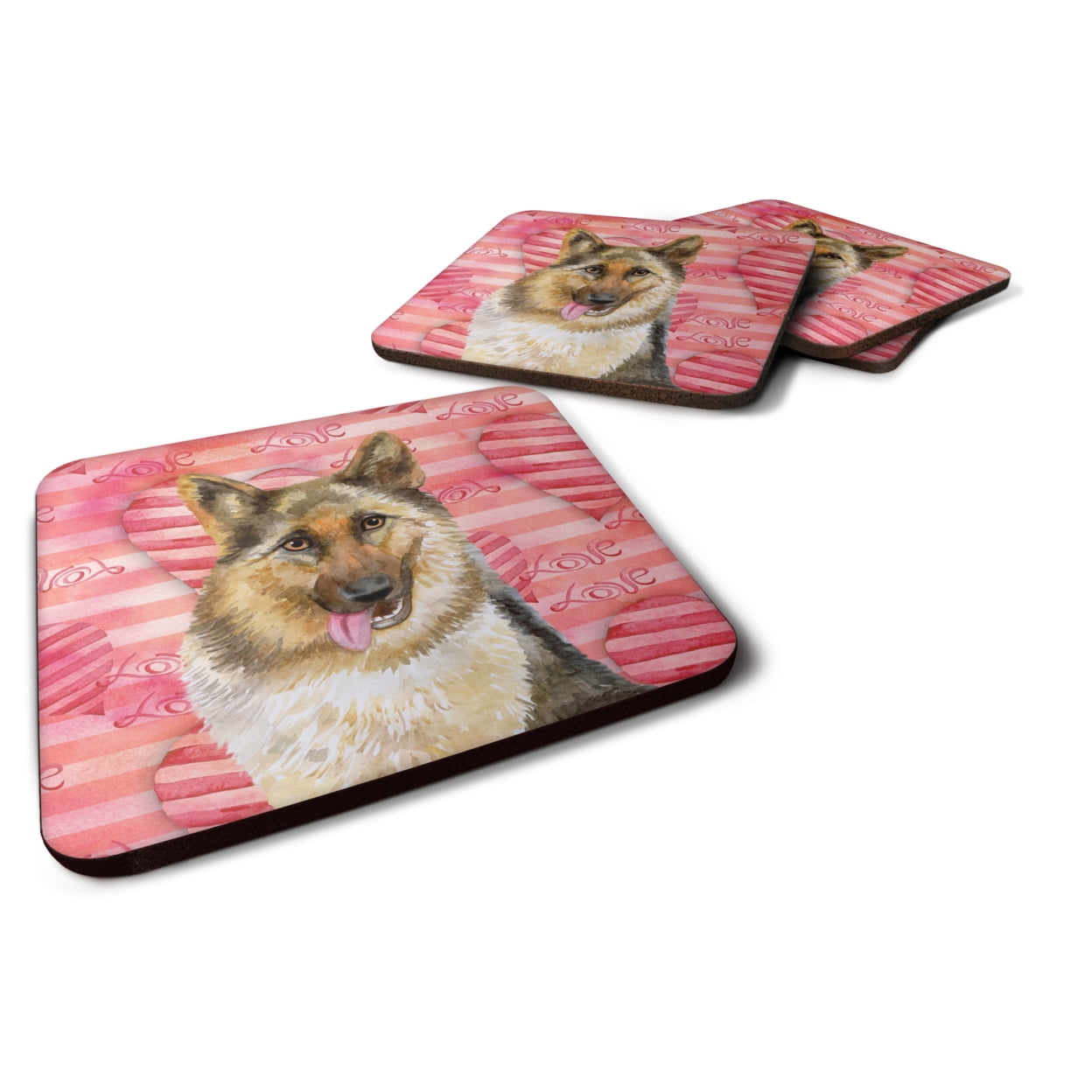 German Shepherd Love Foam Coaster