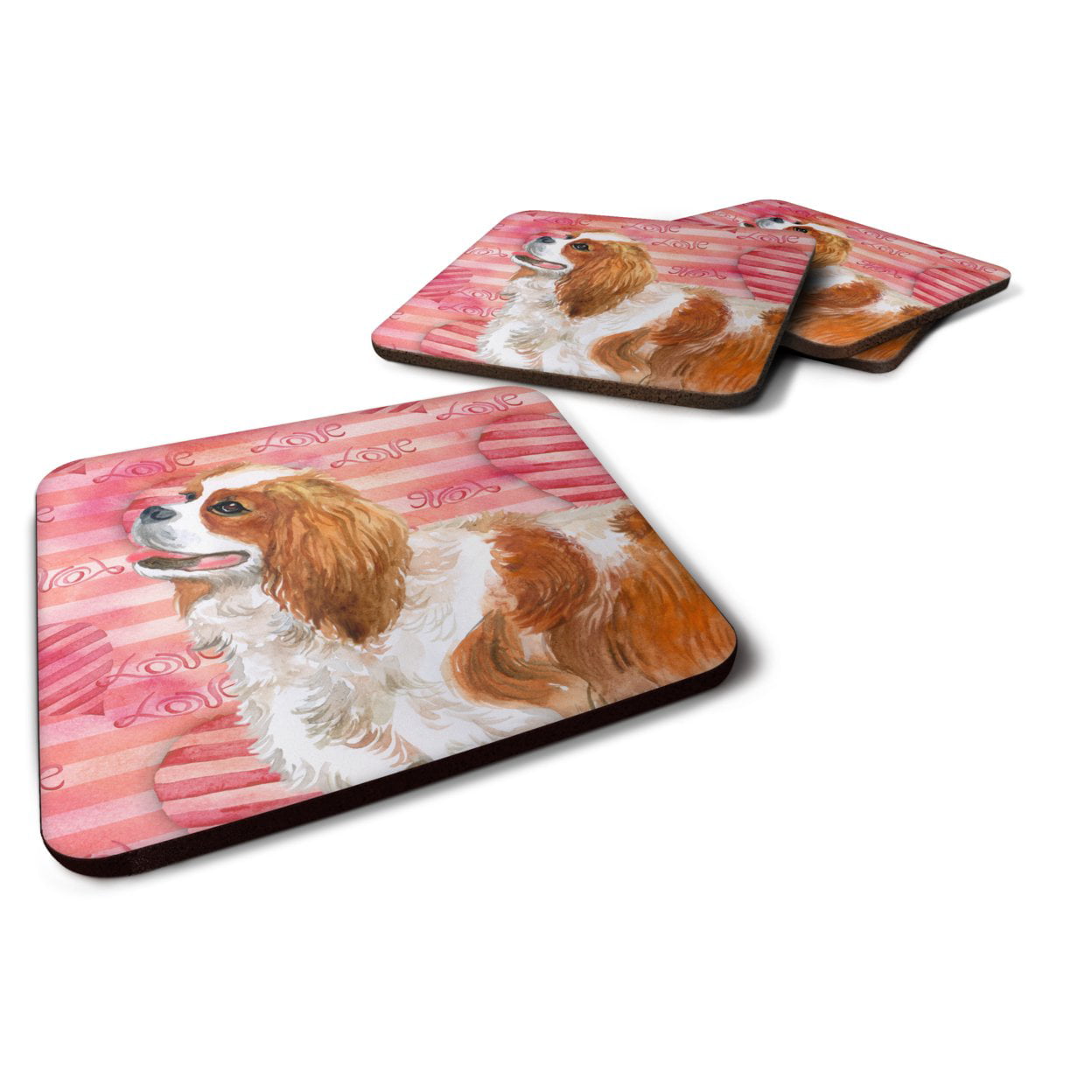 Cavalier Spaniel Love Foam Coaster