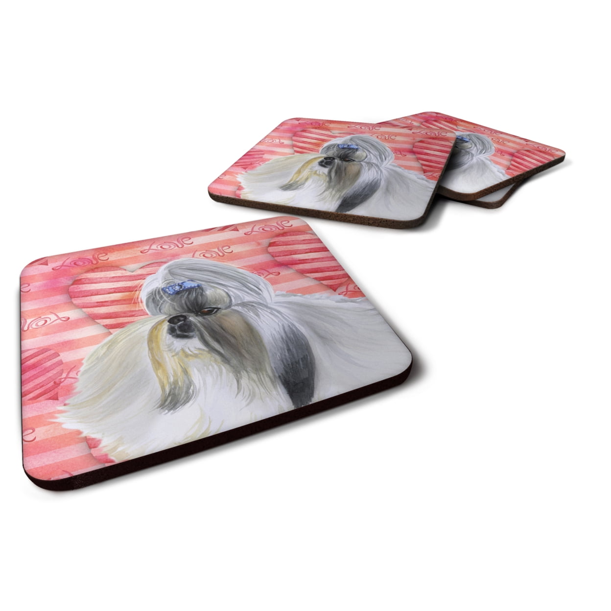 Shih Tzu Love Foam Coaster
