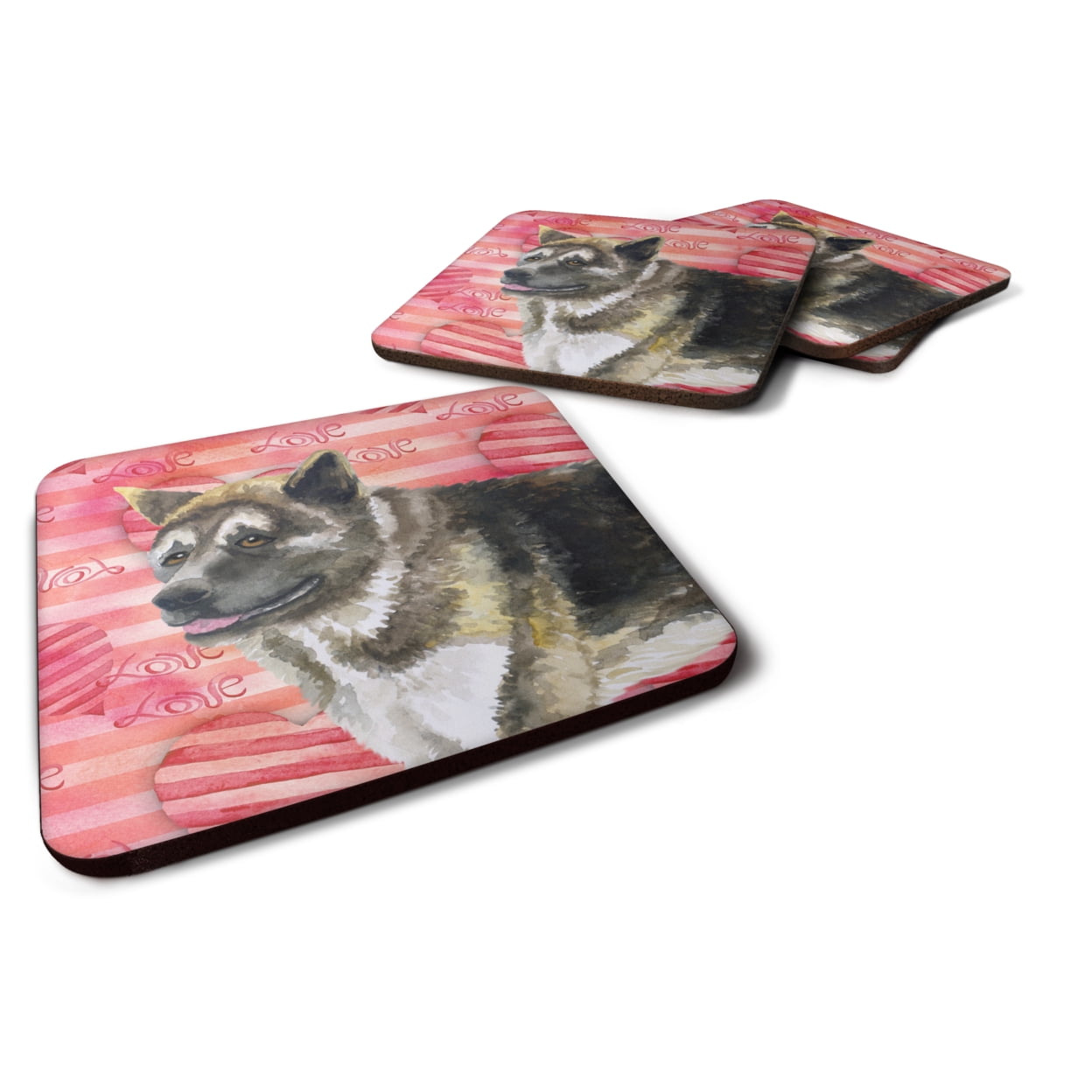 American Akita Love Foam Coaster