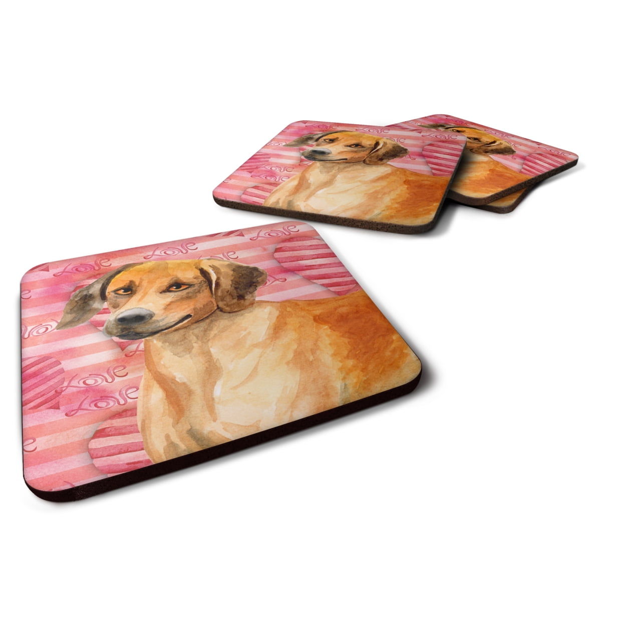 Rhodesian Ridgeback Love Foam Coaster