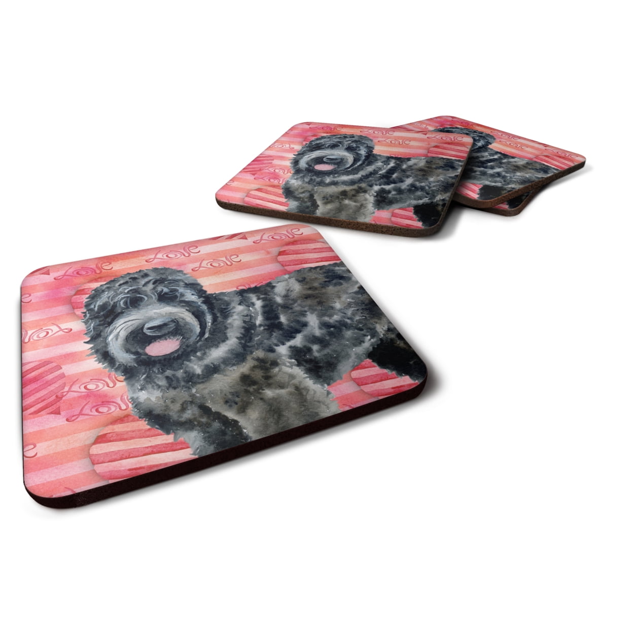 Black Russian Terrier Love Foam Coaster