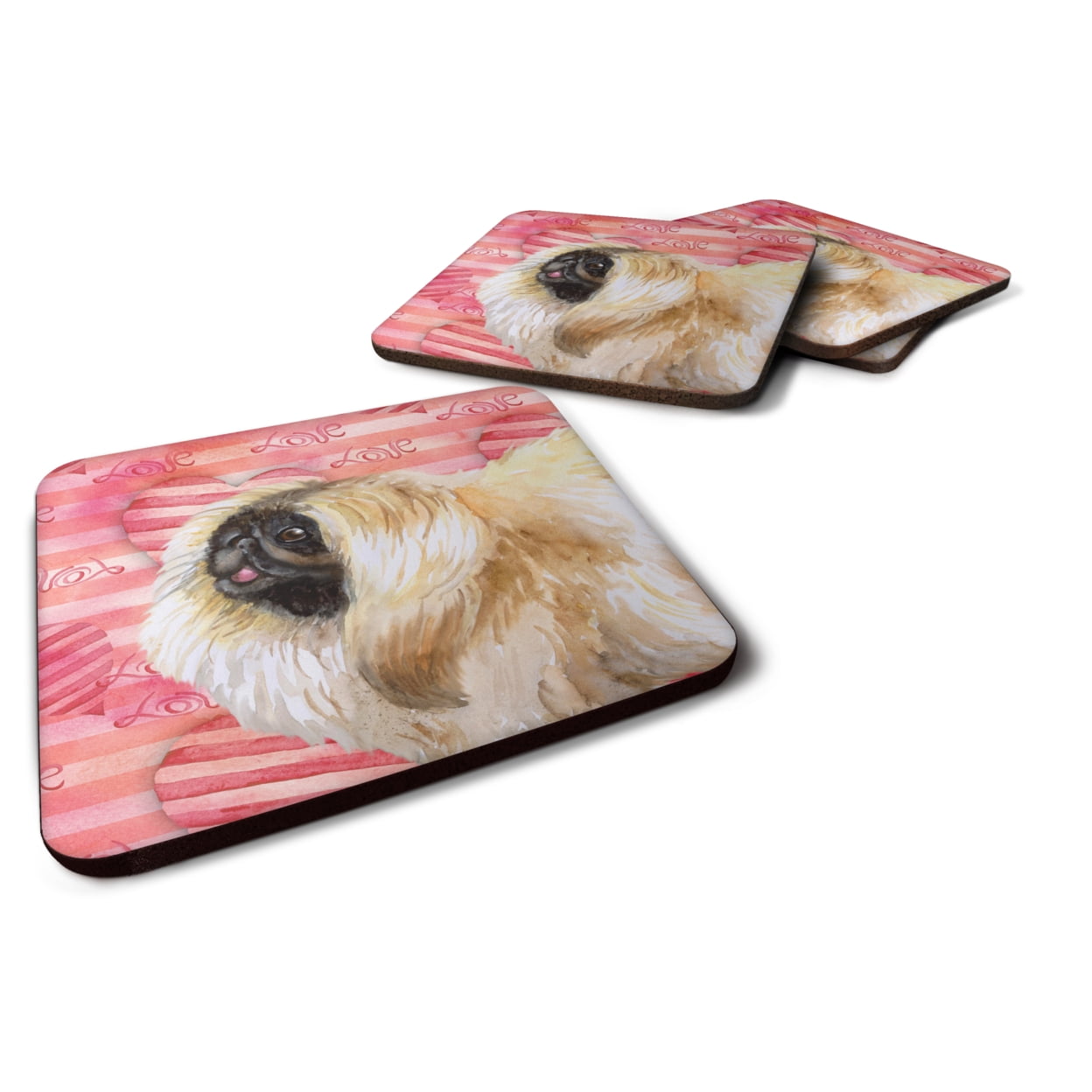 Pekingese Love Foam Coaster