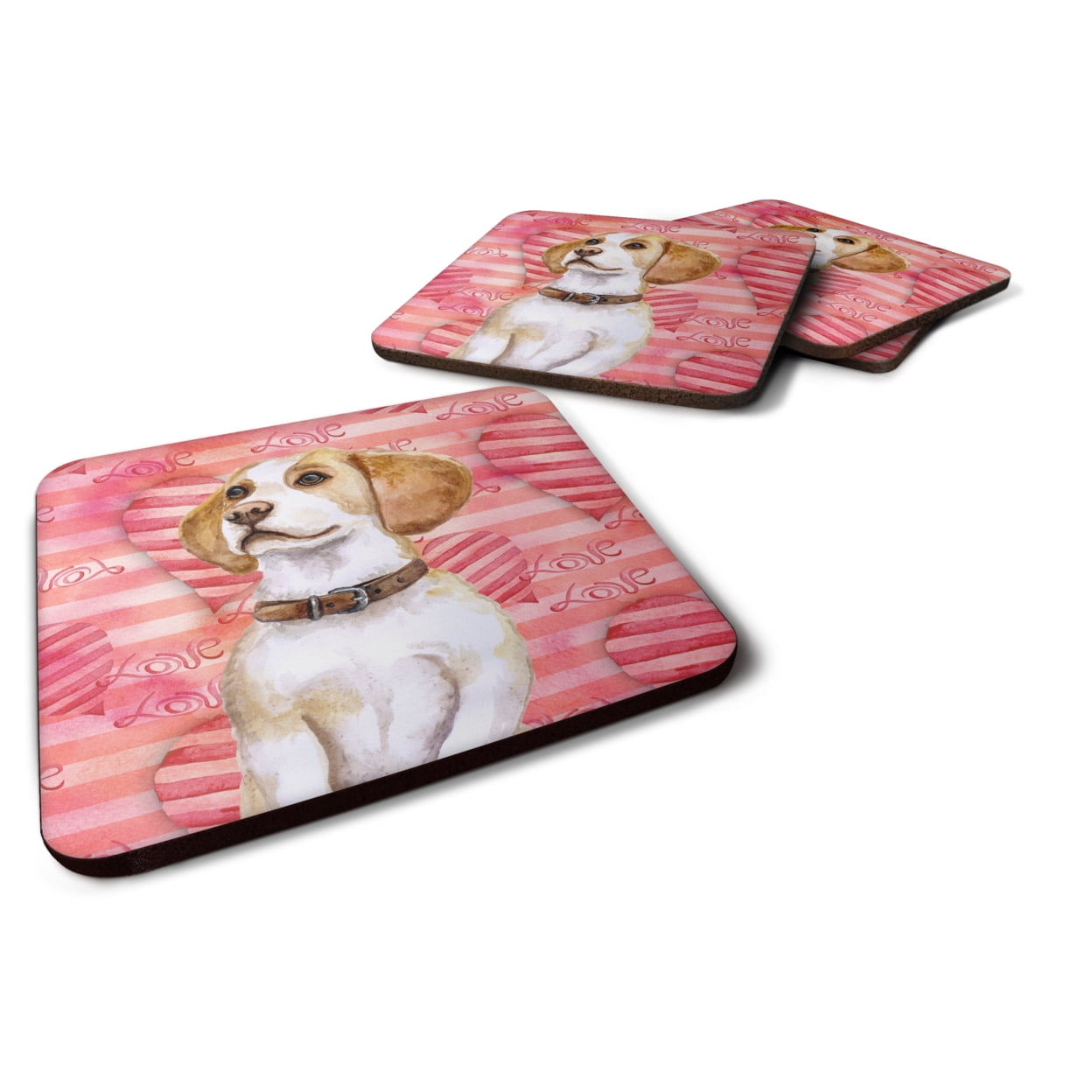 Beagle Love Foam Coaster - Set of 4