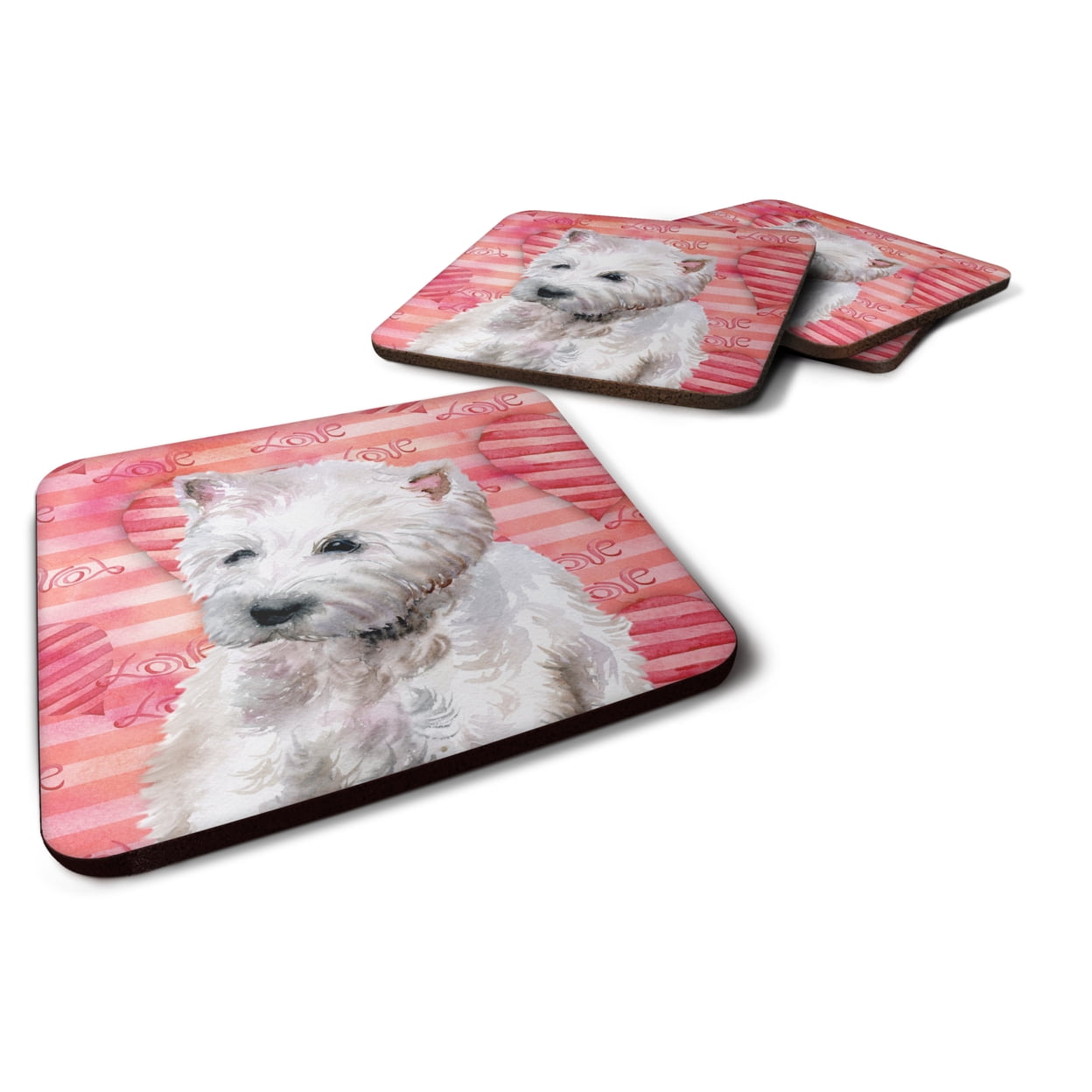 Westie Love Foam Coaster