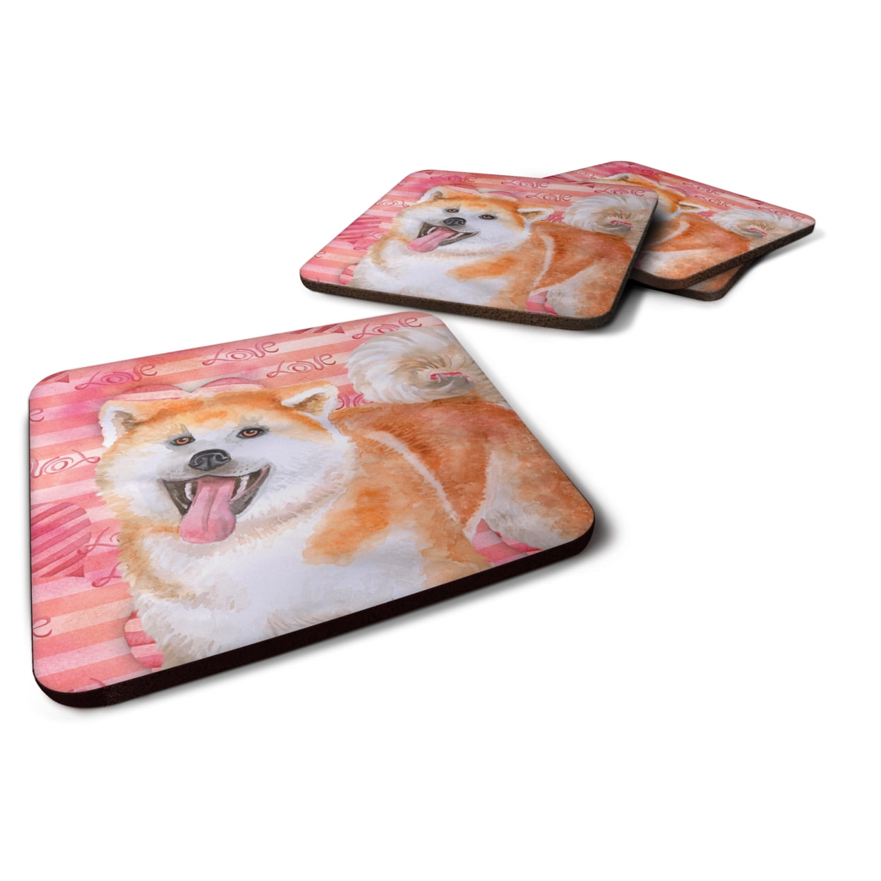 Akita Love Foam Coaster