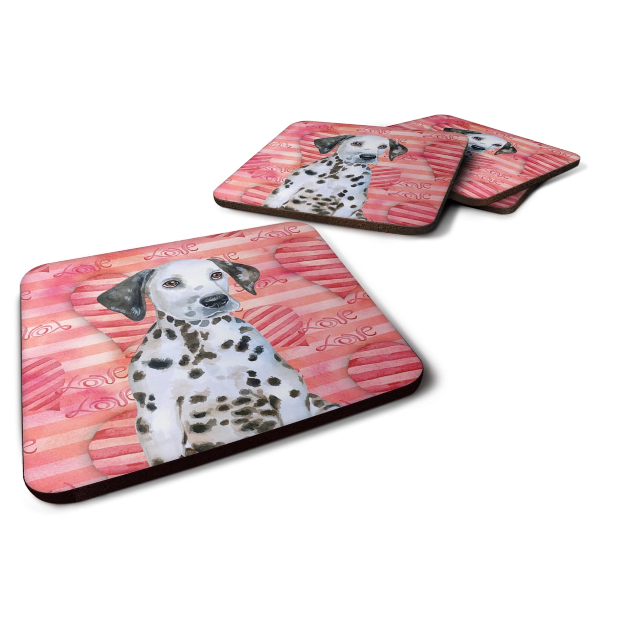 Dalmatian Puppy Love Foam Coaster