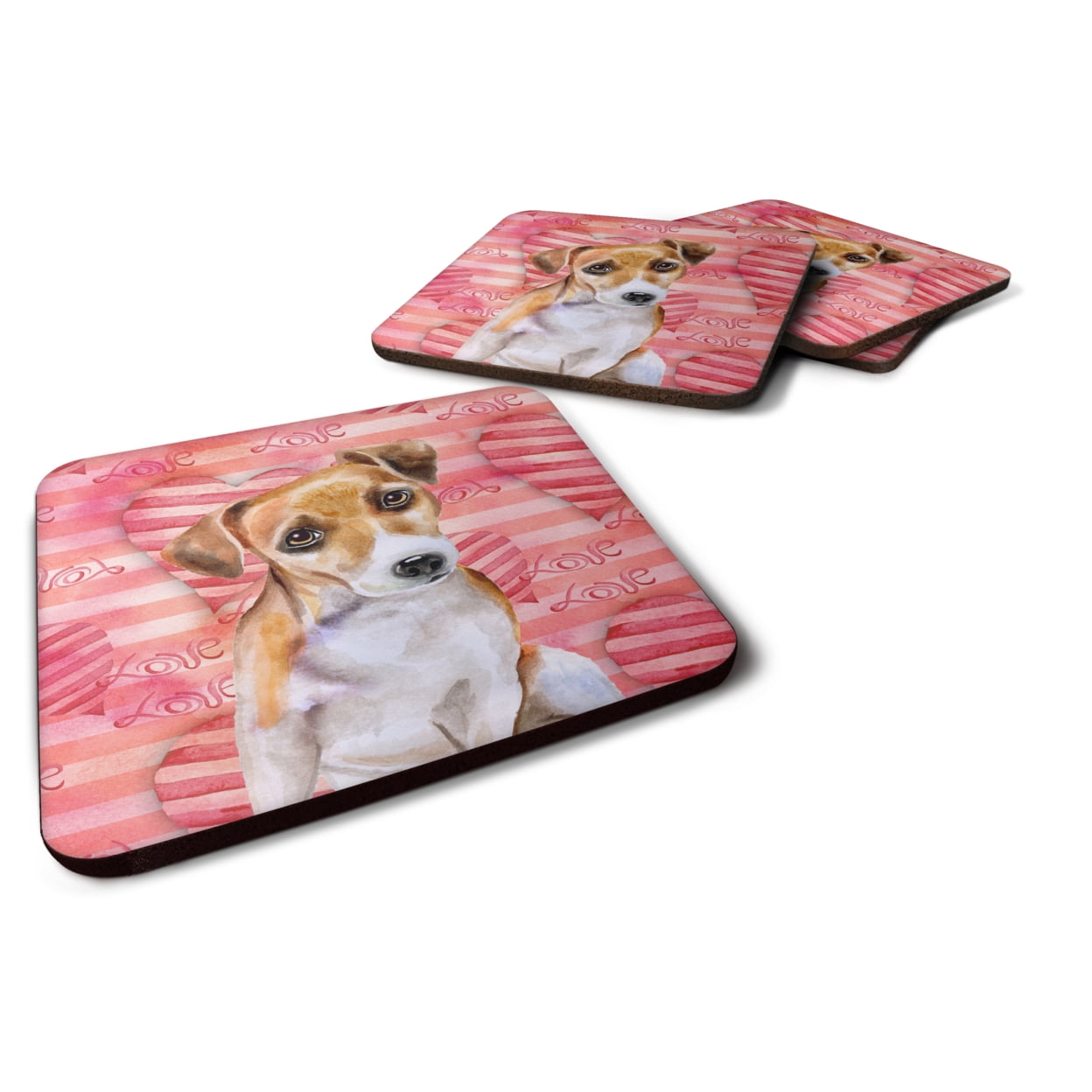 Jack Russell Terrier No.2 Love Foam Coaster