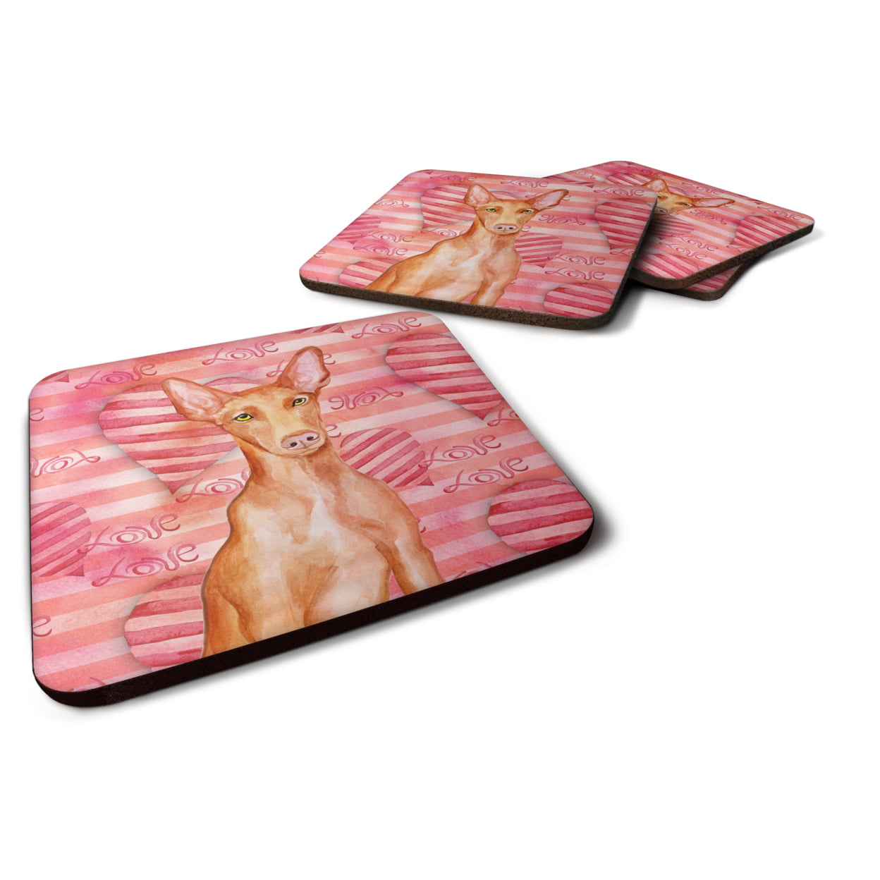 Pharaoh Hound Love Foam Coaster