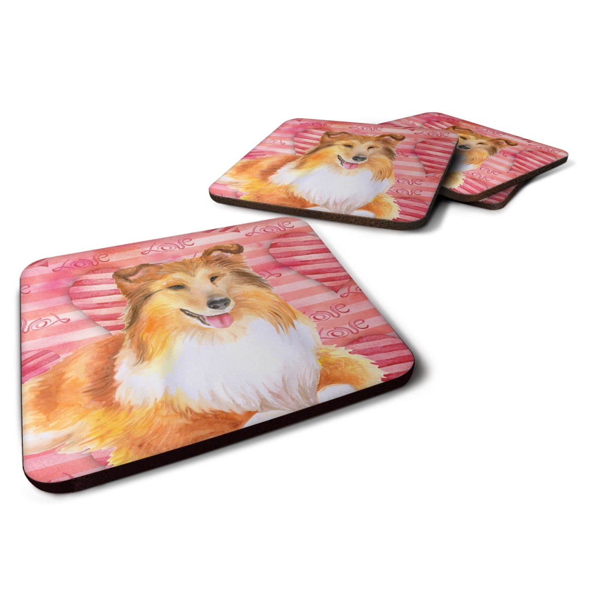 Sheltie Love Foam Coaster - Set of 4