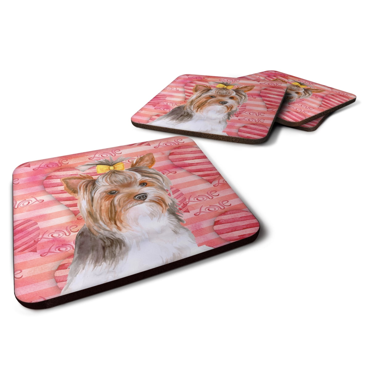 Yorkshire Terrier No.2 Love Foam Coaster