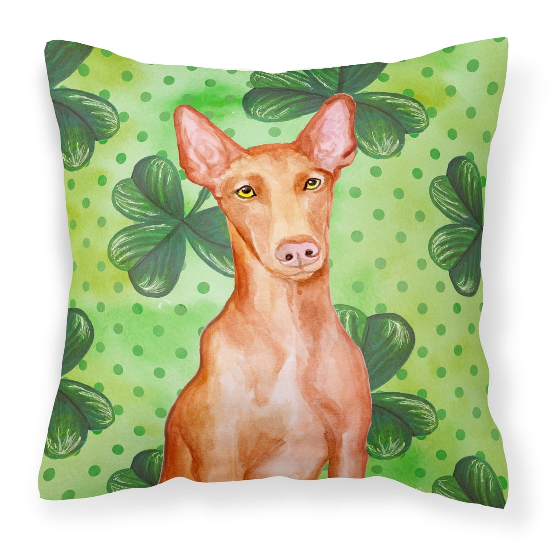 Pharaoh Hound St Patricks Fabric Decorative Pillow