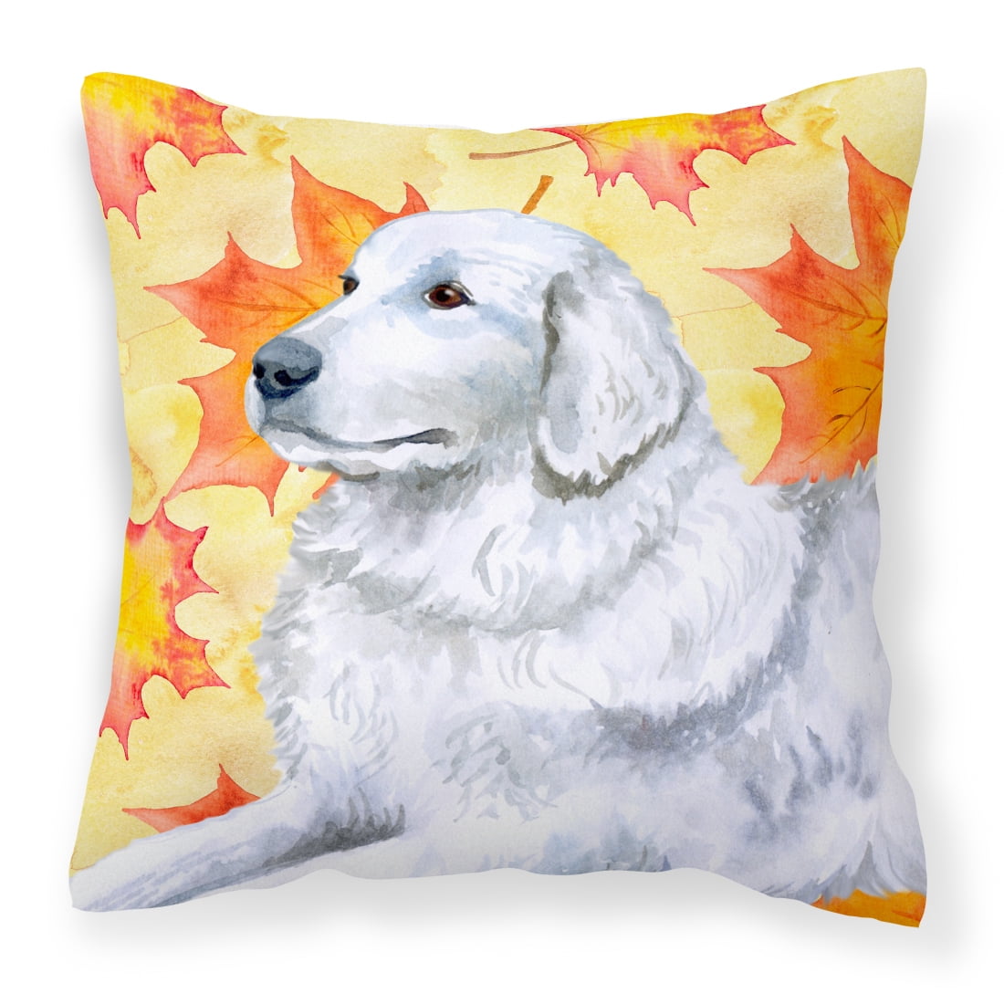 Maremma Sheepdog Fall Fabric Decorative Pillow