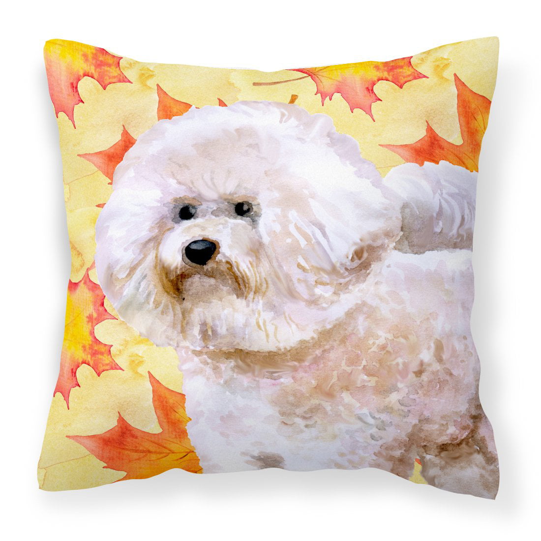 Bichon Frise No.2 Fall Fabric Decorative Pillow