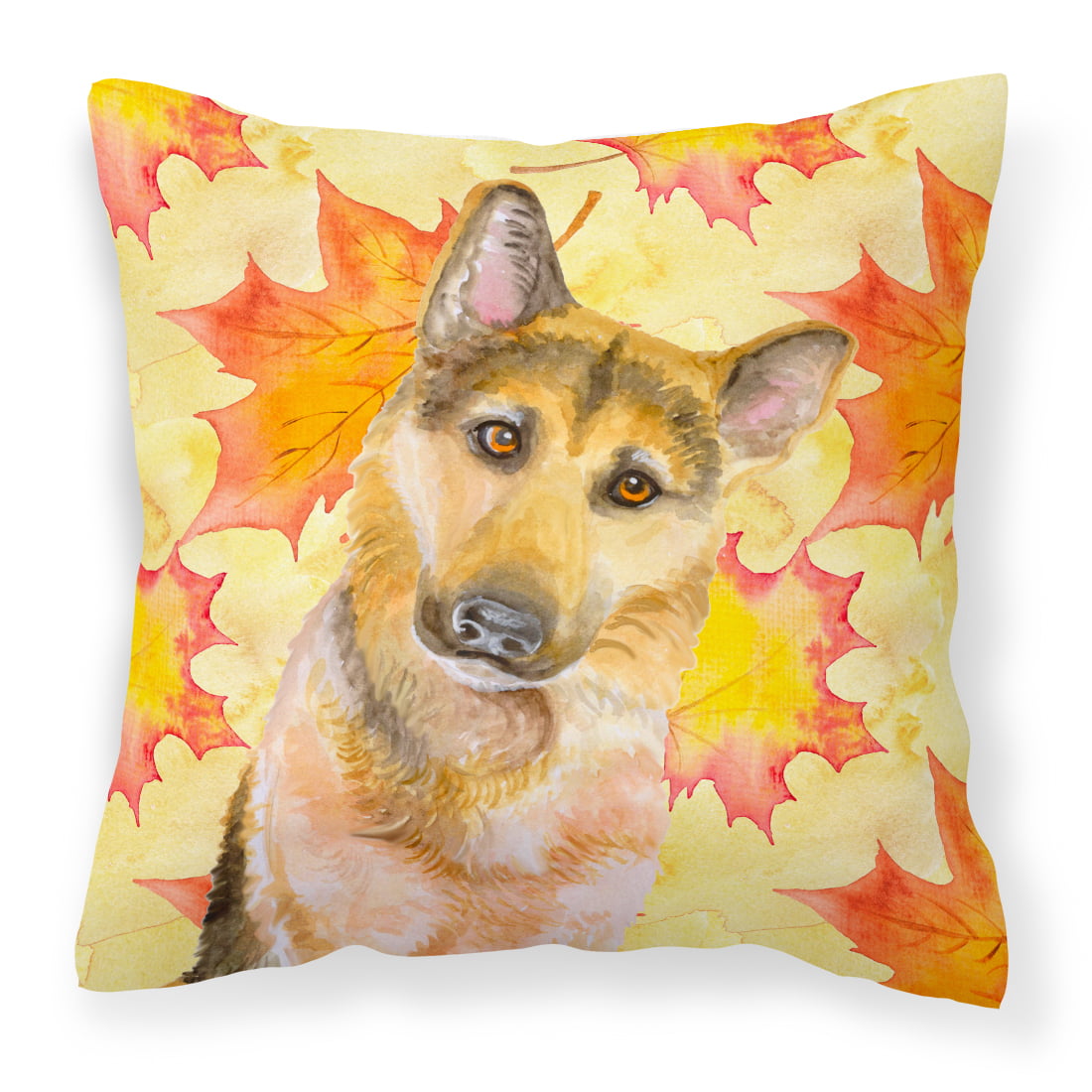 German Shepherd No.2 Fall Fabric Decorative Pillow