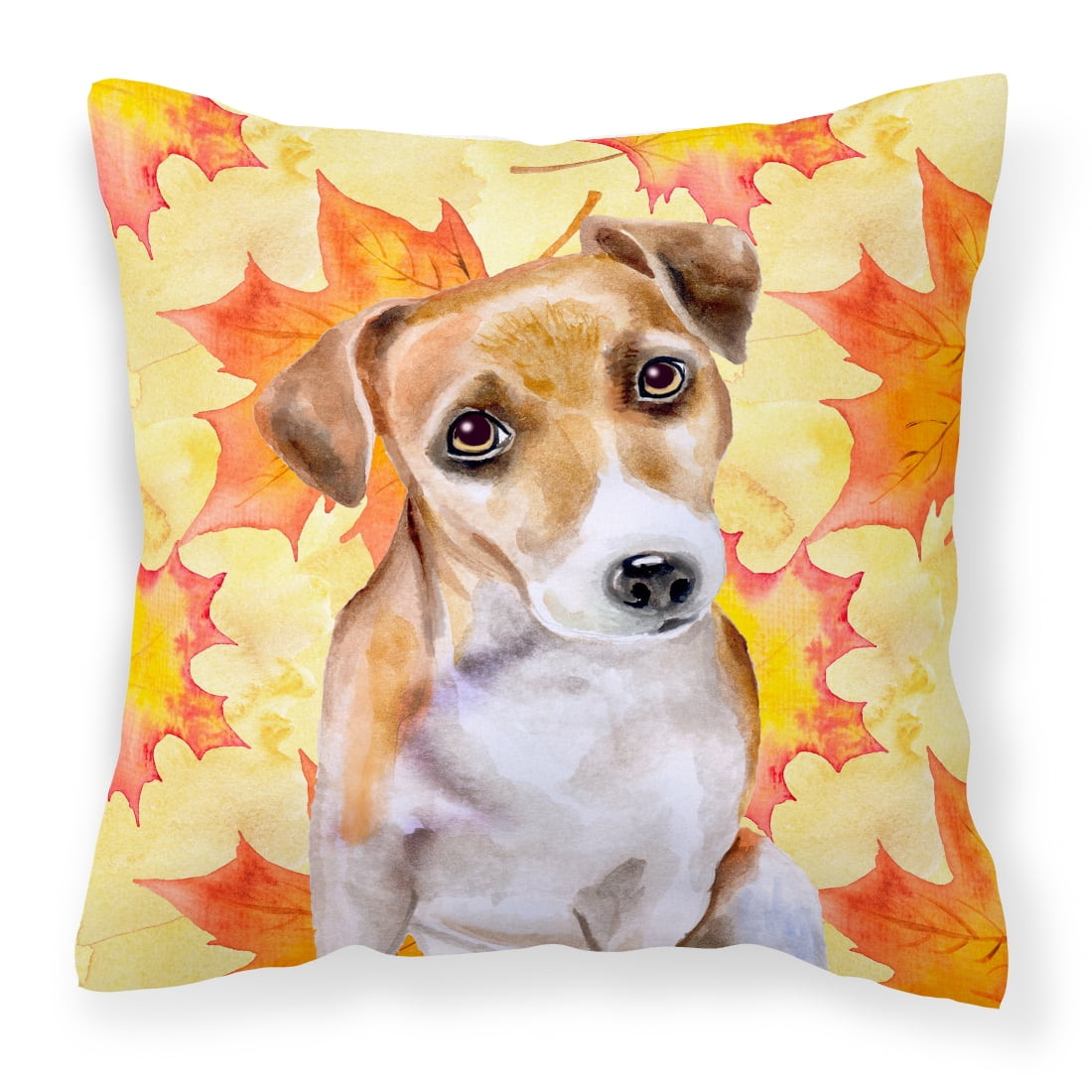 Jack Russell Terrier No.2 Fall Fabric Decorative Pillow